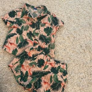 NWOT flamingo pajamas